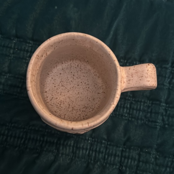 Skiier skiing ceramic mug, Onion River pottery rustic - Picture 2 of 8